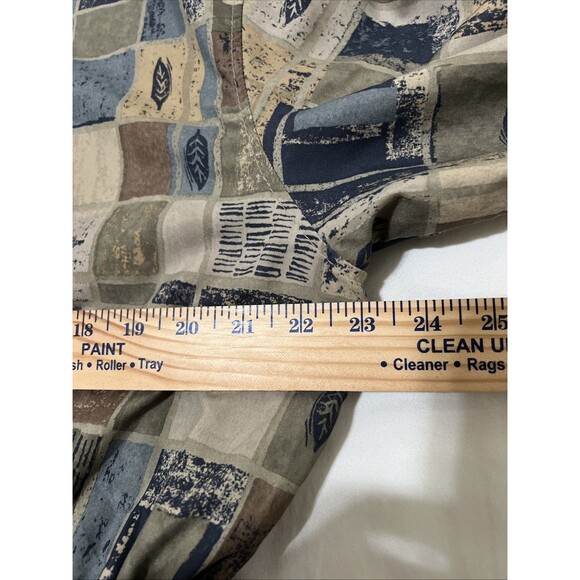 VTG Forresters Windbreaker Shirt GORE-TEX Women’s L Outdoors Geometric Khaki - Picture 4 of 16